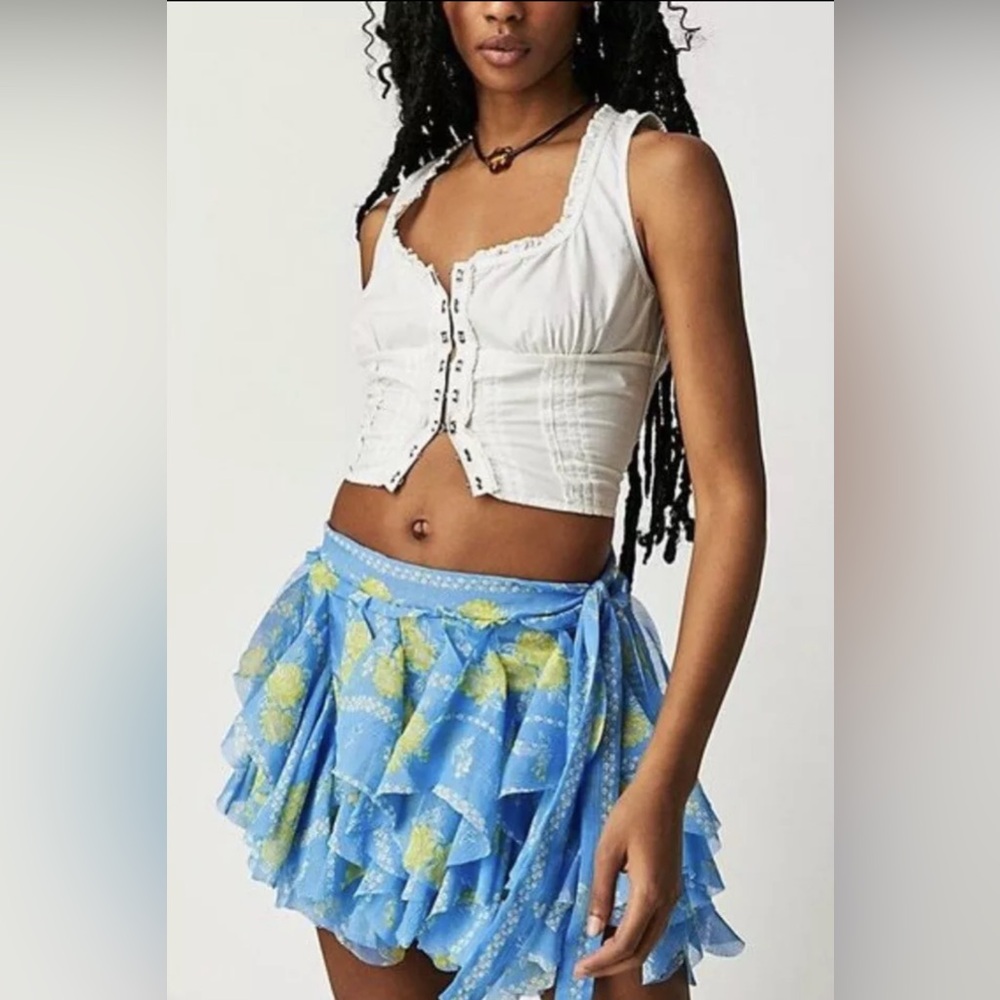 Nwot Free People Bali Made You Look Mini Skirt
